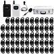 Wireless Whisper Tour Guide System 2 Transmitters 54 Receivers 1 Case Translate