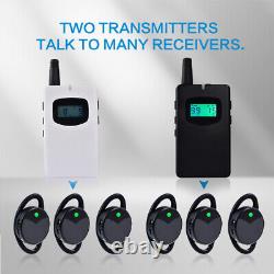 Wireless Whisper Tour Guide System 2 Transmitters 54 Receivers 1 Case Translate