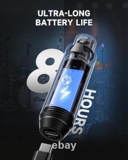 Wireless XLR Microphone Transmitter Receiver 2.4GHz 24-Bit 192kHz CV-2