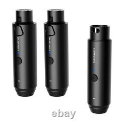 Wireless XLR Microphone Transmitter Receiver, 2.4GHz Plug-on Mic 24bit/192Khz