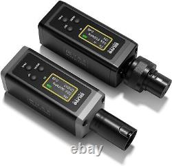 Wireless XLR Transmitter and Receiver, 150 ft Range Compatible with Audio Mixer