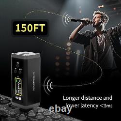 Wireless XLR Transmitter and Receiver, 150 ft Range Compatible with Audio Mixer