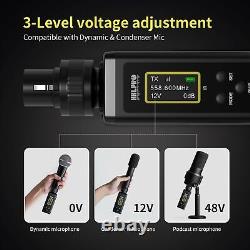 Wireless XLR Transmitter and Receiver, 150 ft Range Compatible with Audio Mixer