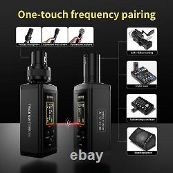 Wireless XLR Transmitter and Receiver, 150 ft Range Compatible with Audio Mixer