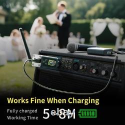 Wireless XLR Transmitter and Receiver Dual Antennas 470ft Range F30
