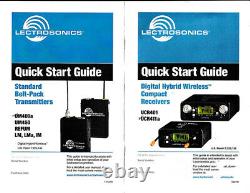 Wireless mic transmitter and receiver Lectrosonics