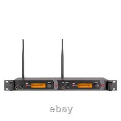 Wireless stage IR In Ear Monitor System UHF Dual channel transmitter Receiver