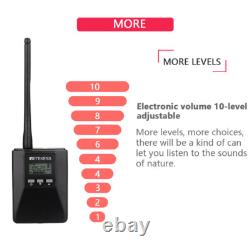 WirelessAssisted Listening Audio System Transmitter 5 Receivers Church Meeting