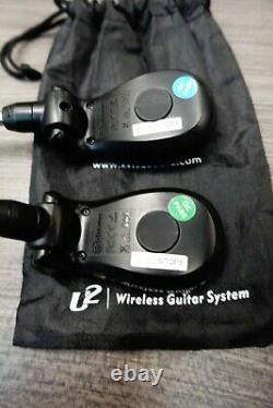 XVive U2 Guitar Wireless Transmitter Receiver System 2.4gHz Digital Mini, Black