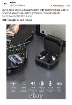 Xvive AC58 Wireless Guitar System with Charging Case 5.8GHz