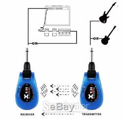 Xvive Digital Wireless Electric Guitar System XV-U2 BLUE Transmitter Receiver