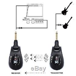 Xvive U2 Wireless Guitar System 2.4GHZ Digital Transmitter & Receiver Carbon