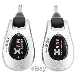 Xvive U2 Wireless System Electric Guitar Live Stage Transmitter Receiver Silver