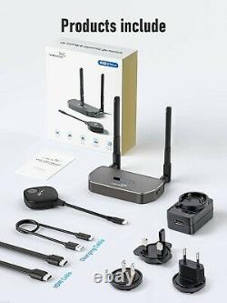 YEHUA Wireless HDMI Transmitter and Receiver Kits, Full HD 4K Wireless Presentat