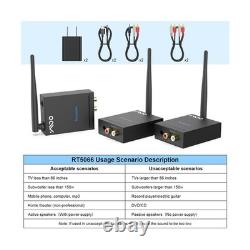 YMOO 2.4GHz Wireless Audio Transmitter and Receiver (1 TX+2 RX), 2 Receivers