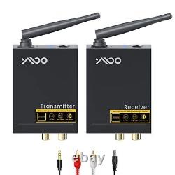 YMOO 2.4Ghz Wireless Audio Transmitter Receiver for TV, 192kHz/24bit HiFi