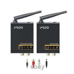 YMOO 2.4Ghz Wireless Audio Transmitter Receiver for TV, 192kHz/24bit HiFi Audi
