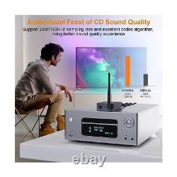 YMOO 3 in 1 2.4Ghz Wireless Audio Transmitter and Receiver, 2 Receivers for Tw