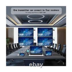 YUYUNLOMN Wireless HDMI Transmitter 4 Receivers 165FT Range