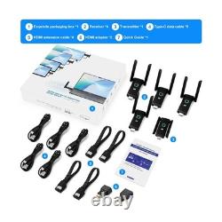 YUYUNLOMN Wireless HDMI Transmitter 4 Receivers 165FT Range